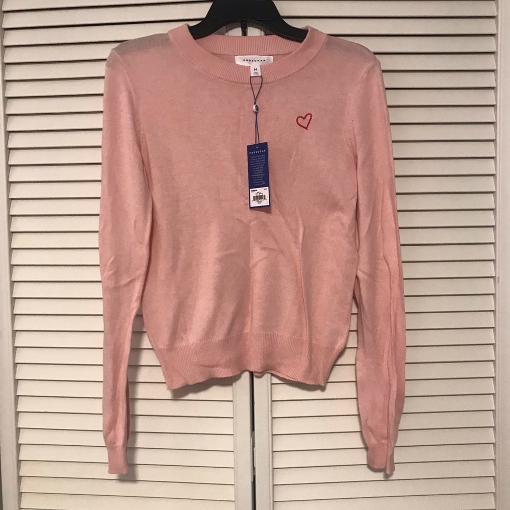 NWT PopSugar Heart Sweater